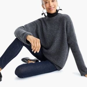 J Crew Point Sur Button Back Waffle Sweater Sz. S